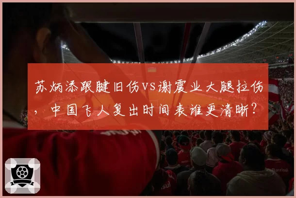 苏炳添跟腱旧伤vs谢震业大腿拉伤，中国飞人复出时间表谁更清晰？